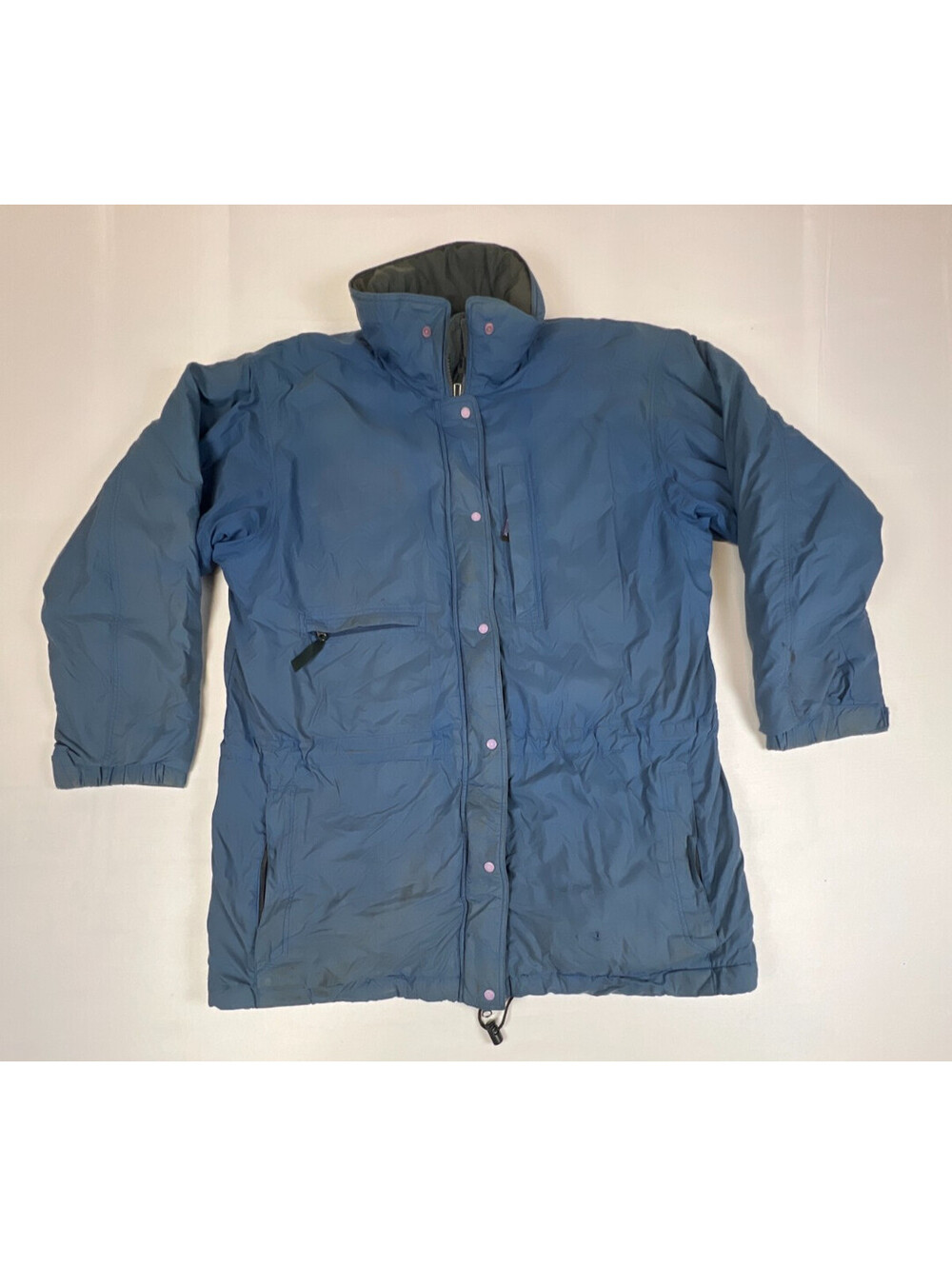 Vintage Patagonia Infurno Jacket Womens Large Blue Quilted Winter Parka Full Zip